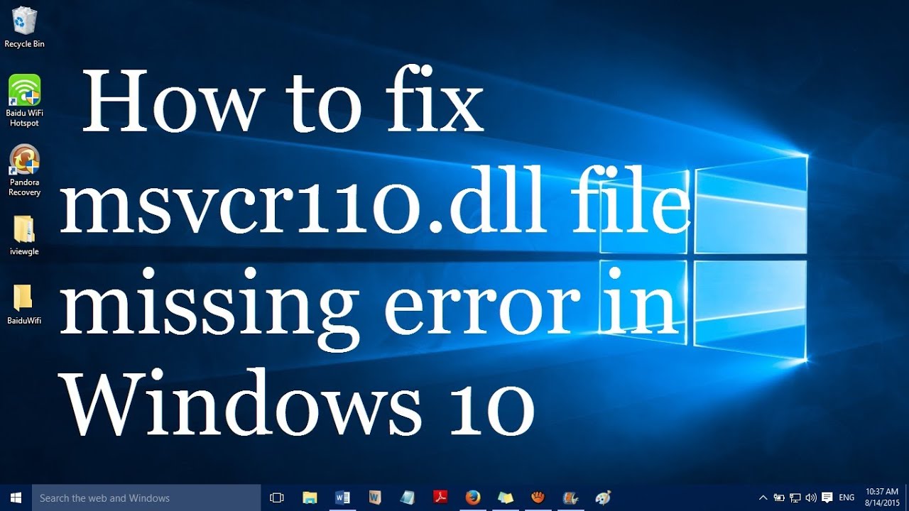 fix dll files windows 10